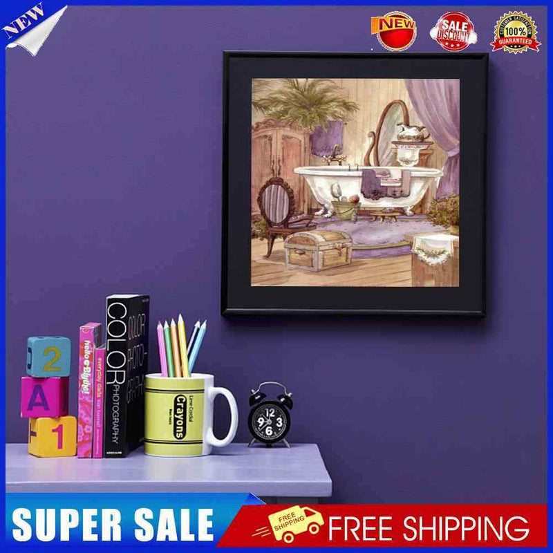 5D DIY Diamond Painting Kits Full Square Drill Indoor Bathtub Wall Picture Decor