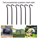 6pcs Outdoor Camping Tent Stakes Aluminum Pegs Ground Fixing Nail Accessories