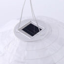 LED Round Solar Decorative Lantern Hanging Garden Yard Lighting (White)