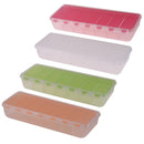 5pcs Large Travel Portable 7-Day Medicine Box Tablet Container(Clear)