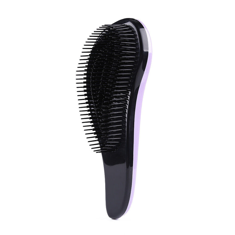 Hair Comb Detangle Hairbrush Massage Brush Curly Style Tool (Light Purple)