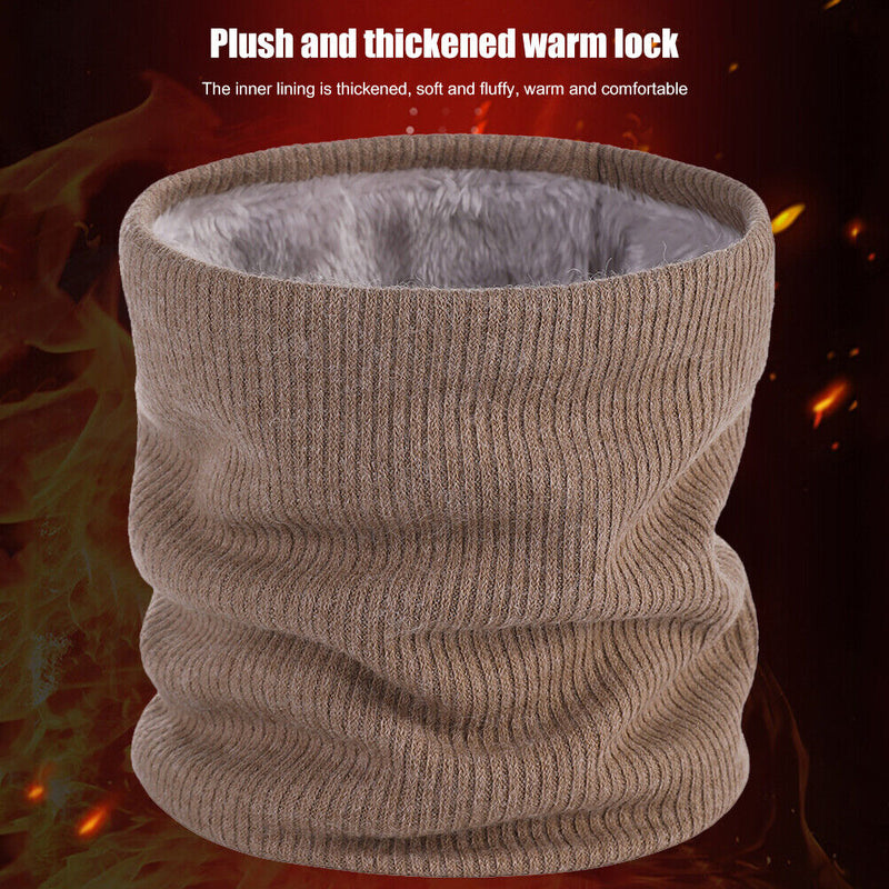 Scarf Neck Cover Outdoor Sports Skiing Cycling Warm Knitted Scarves Double Layer
