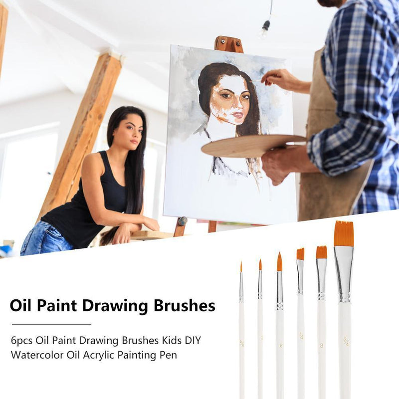Matefield Painter's Brushes, Kids, Crafting, Watercolors, Acrylic, 6 S