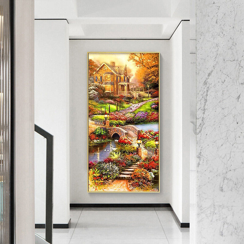 Idyllic 5D DIY Full Round Drill Diamond Painting Embroidery Cross Stitch Gi