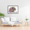 Partial Embroidery DIY Hedgehog Animal Pritned Canvas 11CT Needlework Sets