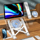 3 in 1 Foldable Notebook Support Stand 13 Gears Adjustable Computer Accessori