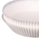 100pcs Air Fryer Steamer Paper Liners Baking Oil Paper Mat (White 20x4.5cm)
