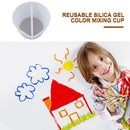 Split Color Mixing Cups Paints Art Tool 2 Channels Pouring Cup White (1) Newly