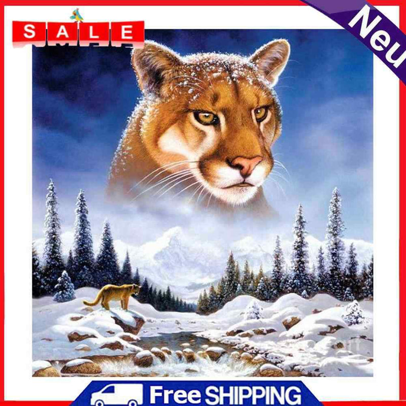 aediea 5D DIY Full Drill Diamond Painting - Snow - Mountain Belt - Cross Stitch - Mosaic