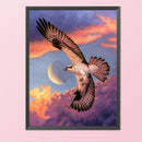 11CT Full Cross Stitch Dusk Eagle Stamped DIY Embroidery Kits Cotton Thread Arts