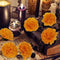 30 Pcs Artificial Marigold Flowers Decoration Set Orange Carnation Flowers