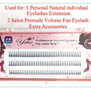 Long Easy to Apply Premade Volume Fan Eyelashes A Shape Eyelashes Extension
