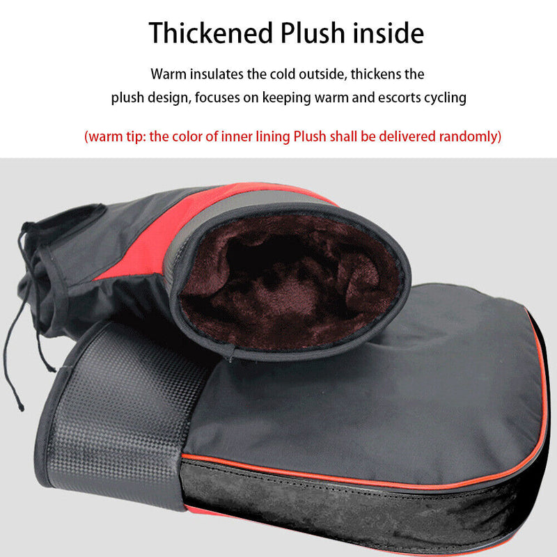 Windproof Motorcycle Handleable Muffs Winter Thick Warm Handle Bar Gloves Covers