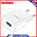 USAMS CC060 Phone Charger Adapter 2.1A Single Port Fast Charging Charger EU Plug