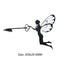 Iron Metal Fairy Silhouette Artwork for Wall Decor Garden Home Decor (A) Newly