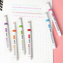 6pcs/set Curve Roller Color Pen Outline Marker Pen with 6 Different Curve Shapes