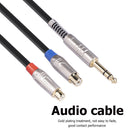 6.35mm Male to Dual RCA Female Audio Cable for Powered Speaker / Power Amplifier