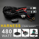 LED Spotlight Switch Wire Harness Motorcycle Off-road Car Driving Light Control