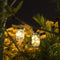 6x Solar Mason Jar Lights Hanging Bottle Lamp Garden Decor (Warm 10LED) Newly