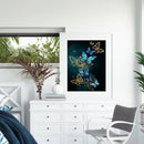 DIY Hand Painted Paint By Numbers Oil Canvas Pictures Artwork Butterfly Kit G