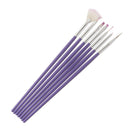 7pcs Row Dotting Builder Drawing Carving Nail Art Brush Nail Design Painting Pen