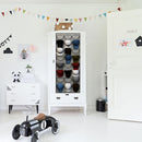 Hat Rack 24 Pocket Over-The-Door Organizer for Baseball Cap (Dark Grey) Newly