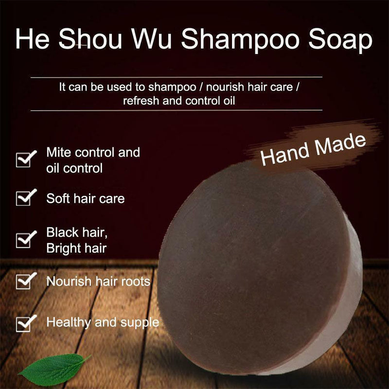 Polygonum Multiflorum Soap Hair Darkening Shampoo Soaps Bar Grey Reverse C8G8