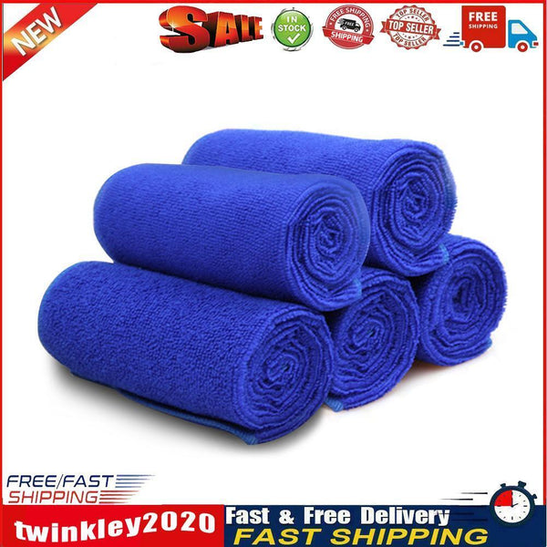 5pcs 25 X 25cm Soft Cloths Cleaning Duster Microfiber Car Towel Detailing Newly