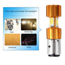 1 Pair DC 12V H6 BA20D 30W COB Motorcycle Motorbike LED Headlight Bulbs