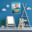 5D DIY Diamond Painting Full Circle Diamond Mountain Top Sunrise
