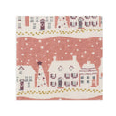 Festival Decor Christmas Fabric Snow Santa Clause Cotton Cloth Xmas Printed