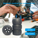 4pcs Wheel Tires Soft Rubber Wheel Tires Tyre for Wltoys 144001 124018 HBX 16889