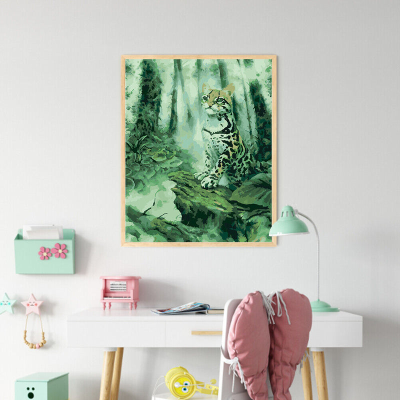 Cats Oil Paint By Numbers DIY Handpainted on Canvas Wall Art Picture Home Cra