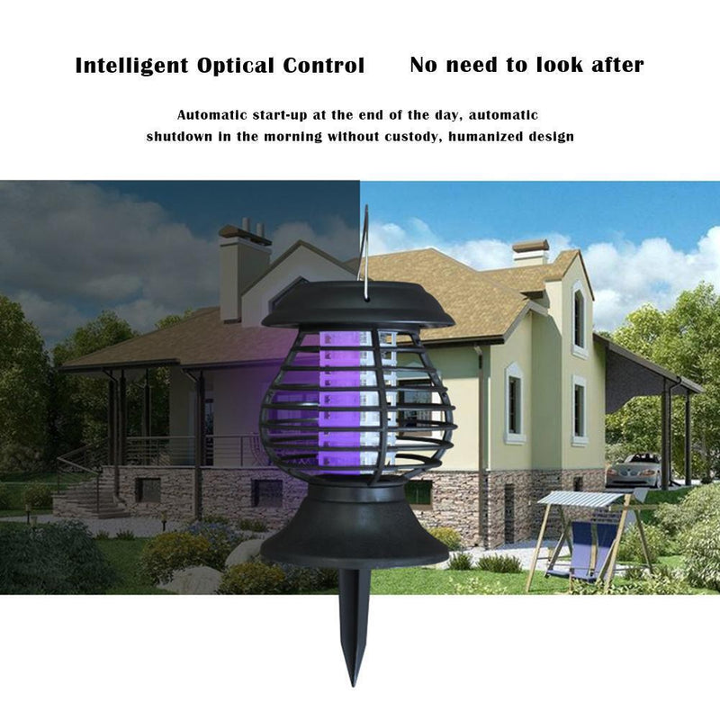 Mosquito Killer Solar LED Lamp Outdoor Waterproof Garden Insect Trap Light Newly
