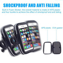 Waterproof Bicycle Phone Bag Portable MTB Scooter Cellphone Navi Stand Bracket