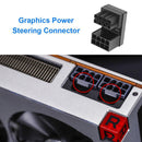 ATX 8Pin Female to 8Pin Male 180 Degree Power Adapter for Desktops GPU (B)