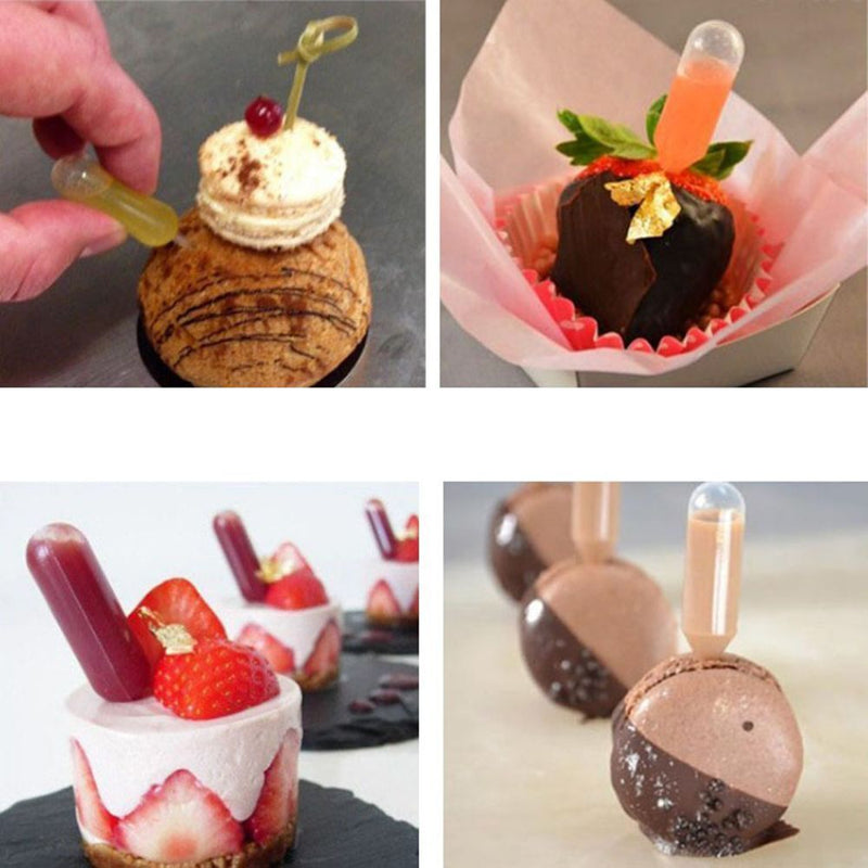 Tools Chocolate Dropping Dessert Clear Cupcake Transfer Pipette Squeeze Dropper