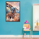 Animal Family Oil Paint By Numbers Kits DIY Craft Coloring Drawing Home Decor