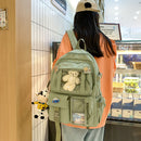 Cute Casual Casual Daypack Solid Color Laptop Backpack College Rucksack for Girl