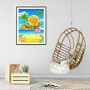 5D Diamond Painting Kit DIY Beach Summer Full Square Drill Mosaic Picture Decor
