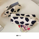 School Cow Print Pencil Case Bag Stationery Bag Storage Pouch School Supplies
