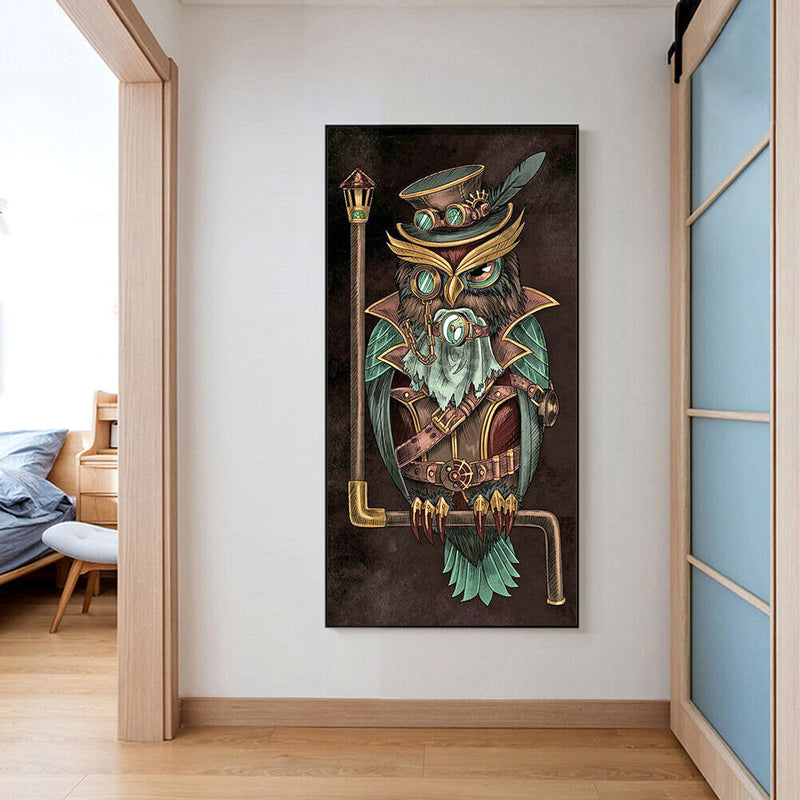 5D DIY Owl Diamond Painting Full Round Drill Rhinestone Home Decoration Craft