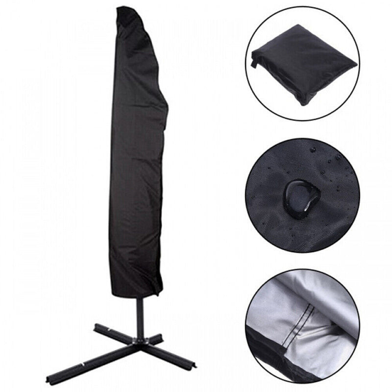 Garden Patio Cantilever Parasol Cover Waterproof Oxford Cloth Umbrella Cove