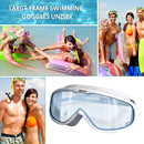 Swimming Glasses Waterproof Anti-fog Adults Swim Diving Goggles (White) Newly