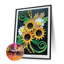 Diamond Painting Kit sunflower Full Round Rhinestone Wall