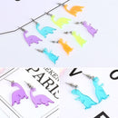 Colorful Little Dinosaur Earrings Acrylic  Earrings Geometric Lovely Jewelry