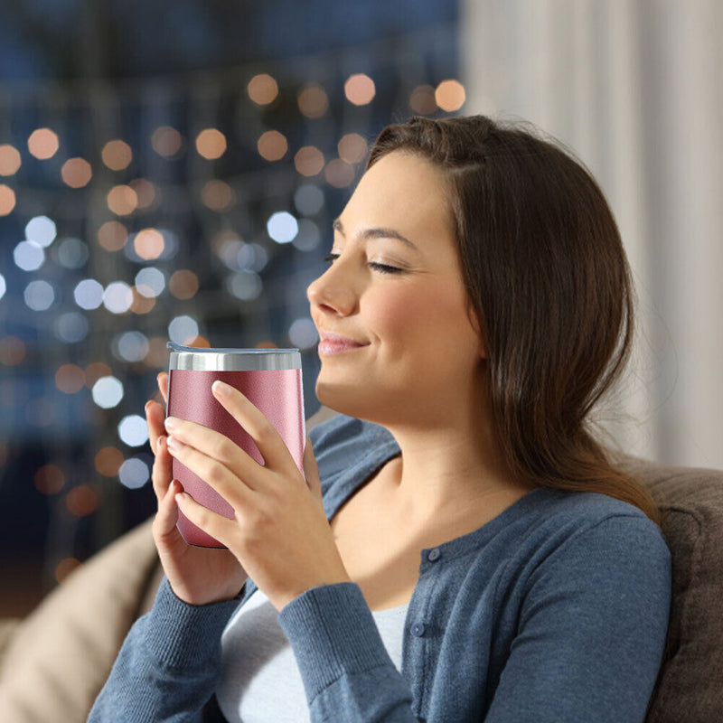 Stainless Steel Coffee Mug Vacuum Insulated Beer Leak Proof Drink Cups (M) Newly