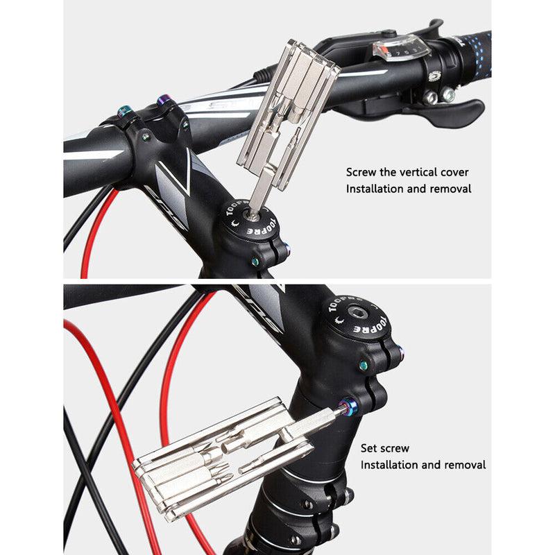 TOOPRE Bicycle Repair Tools Kit Portable Bike Repairing Wrench Screwdriver Set