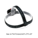 800 Lumens 3W COB Headlight LED 3 Modes Headlamp Emergerncy Torch (Black)