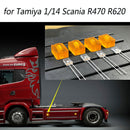 For Tamiya 1/14 Scania R470 R620 RC Trailer LED SIDE Skirt Light Marker Lamp Kit
